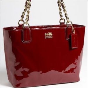 Patent leather coach purse